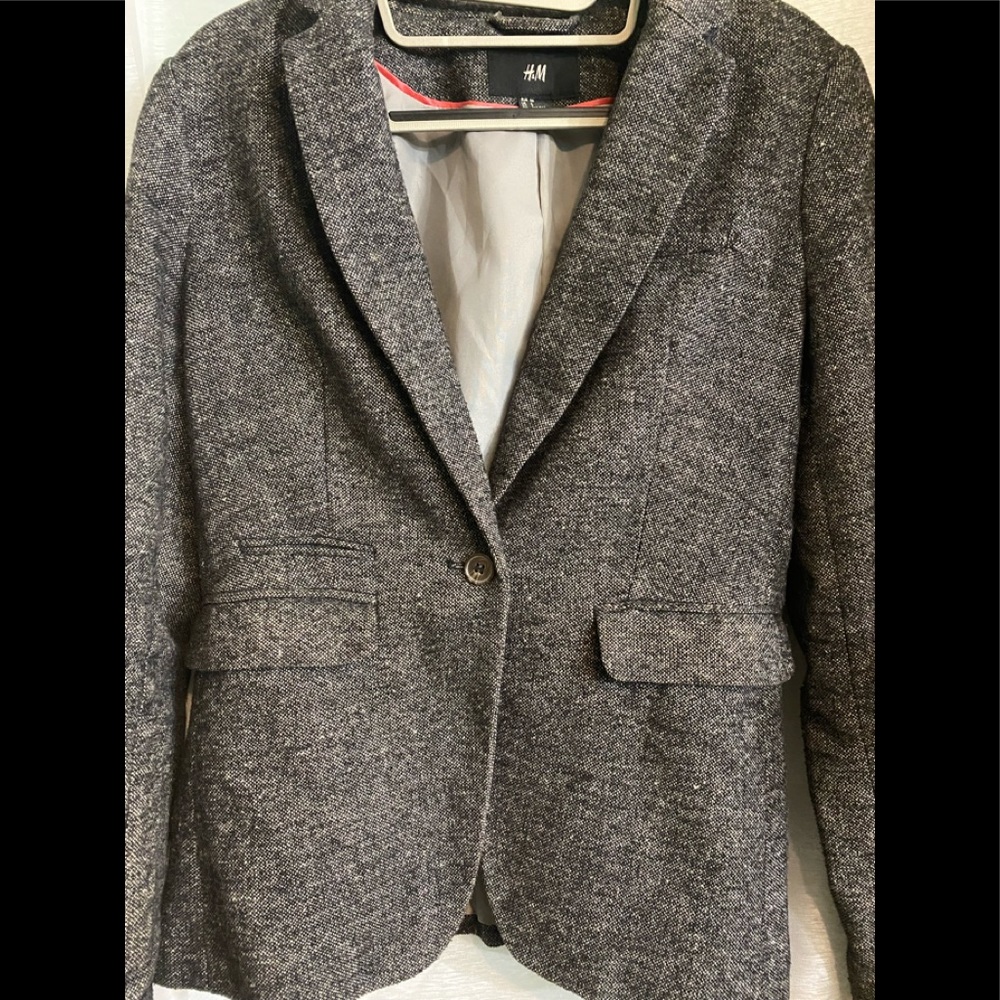 H&M salt and pepper jacket size 6